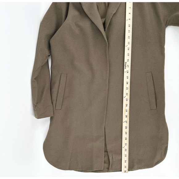 All Saints Womens Wool Vine Coat Small Trench Modern Minimalist Quiet Luxury - Picture 11 of 12